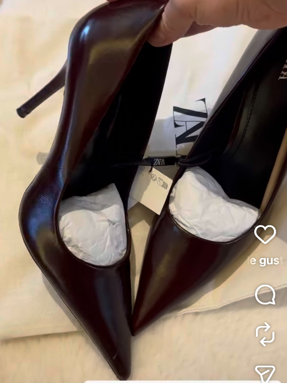 Zara Deep Burgundy Pointed Toe Stiletto Heels